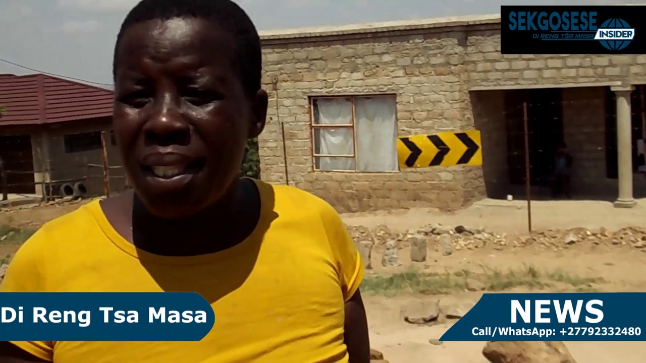 ANGRY WOMEN FROM ROERFONTEIN VILLAGE IN SEKGOSESE BUILD SPEED HUMBS FOR THE SAFETY OF THEIR CHILDREN