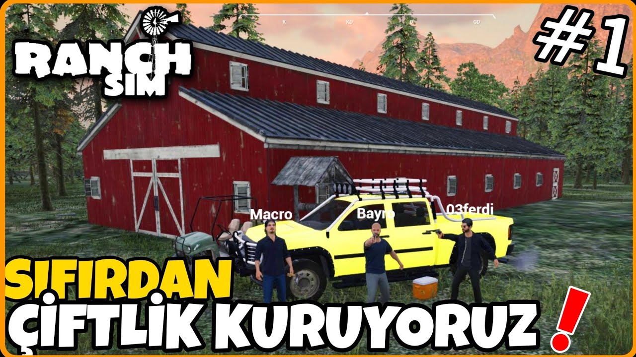 SIFIRDAN KENDİ ÇİFTLİĞİMİZİ KURUP GELİŞTİRİYORUZ 🔸️ RANCH SIMULATOR #1 