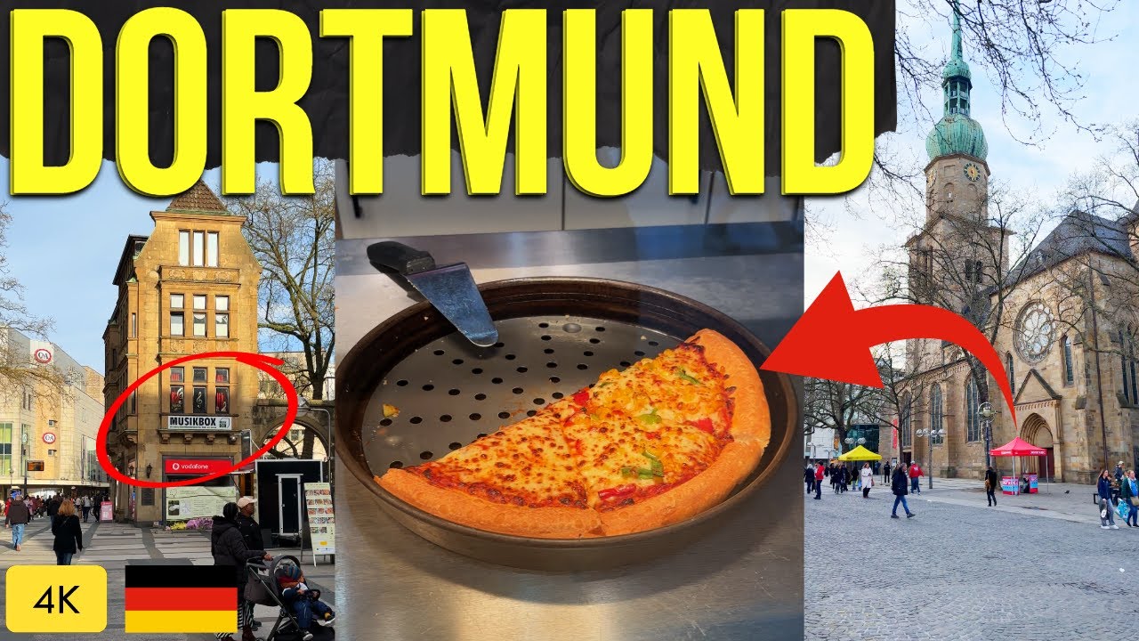 Dortmund City Walking Tour / Dortmund Germany Shopping Street Walking Tour / Walking Tour 4k Germany