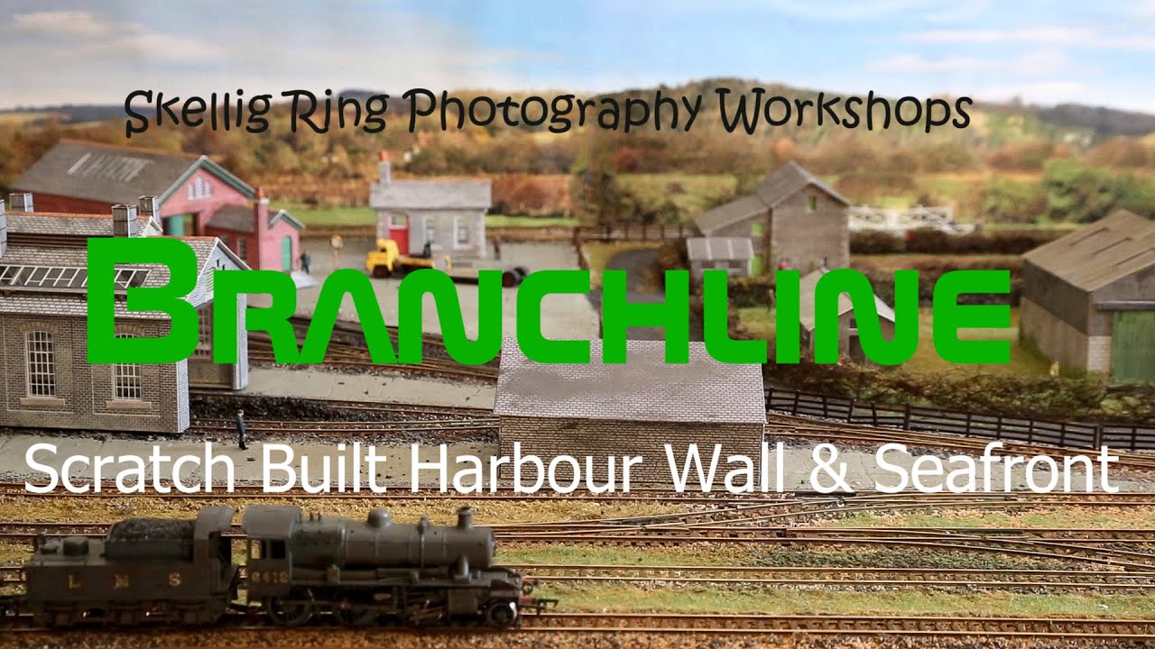 BRANCHLINE 16: Scratch Building Harbour Wall and Water front On Model Railway Baseboard