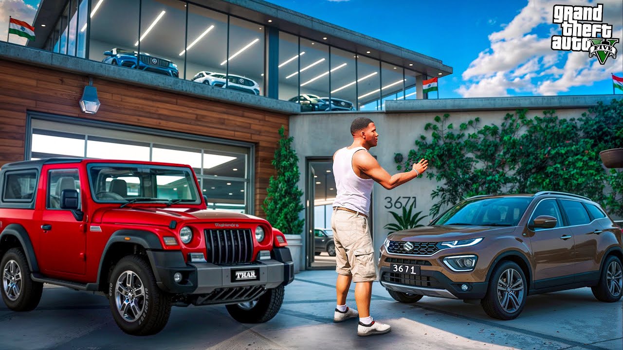 Franklin Opening New Car Showroom New City In Gta 5