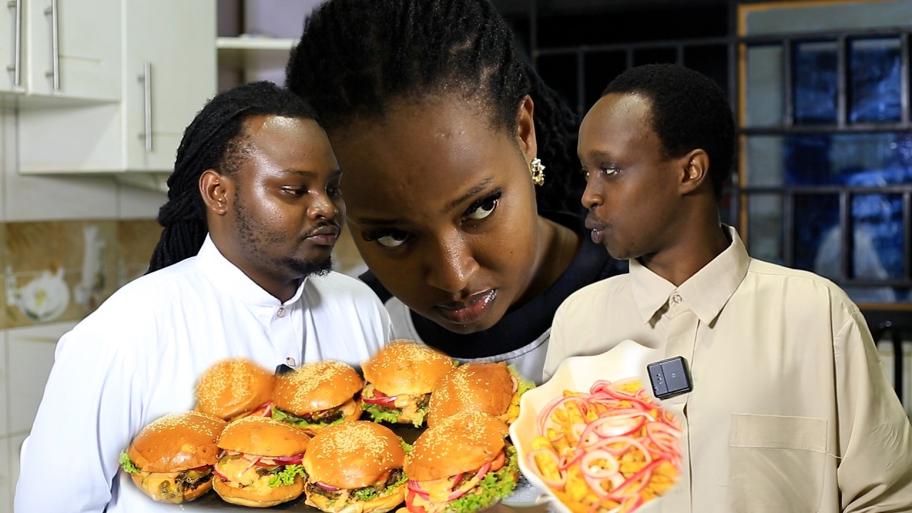 IRYN arakariye papa O na BABU nyuma yuko yanze kumufasha guteka burger 😂😂😂