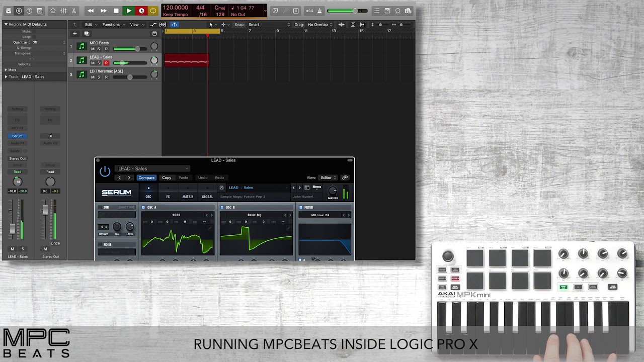 MPC Beats | Работа с Logic Pro X