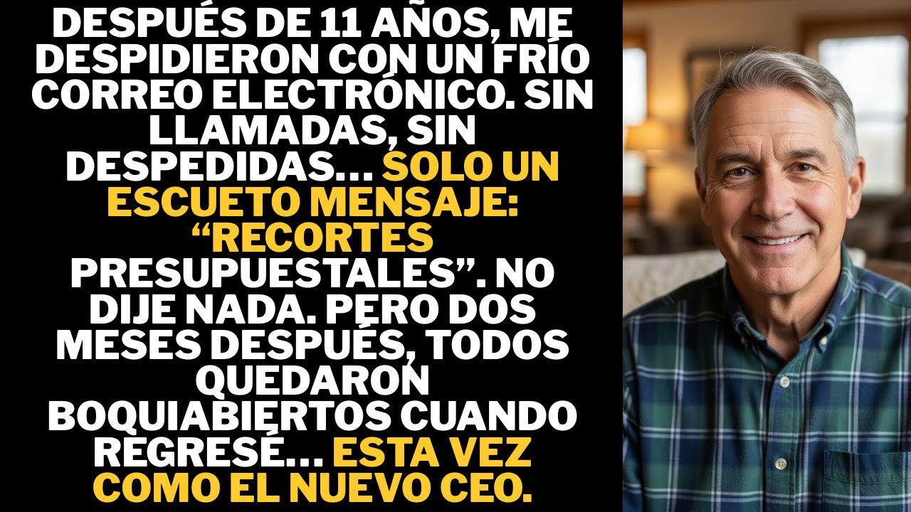 Me Despidieron Por Email Por “Recortes Presupuestales”… Dos Meses Después, Regresé Como Su Jefe