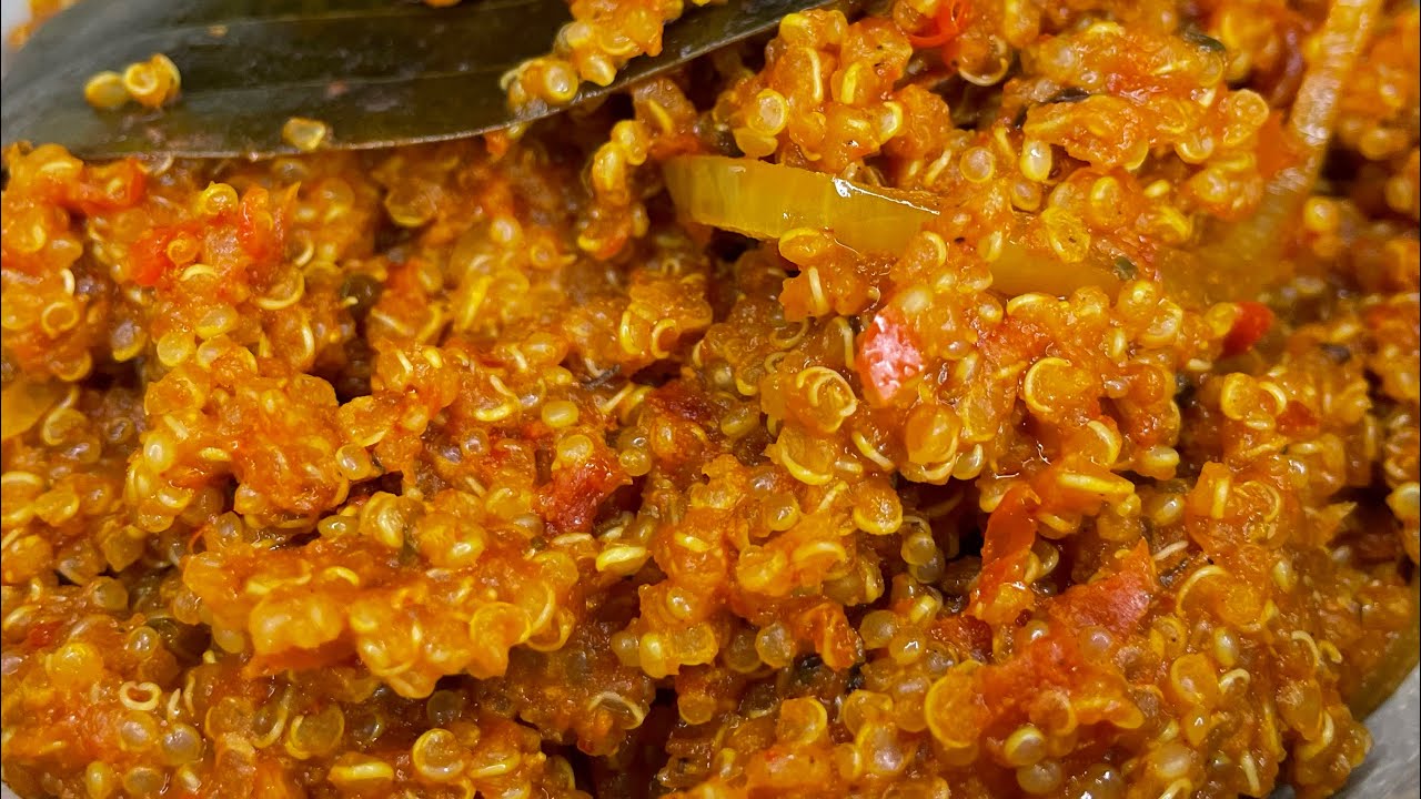 Whole plantbased Jollof quinoa