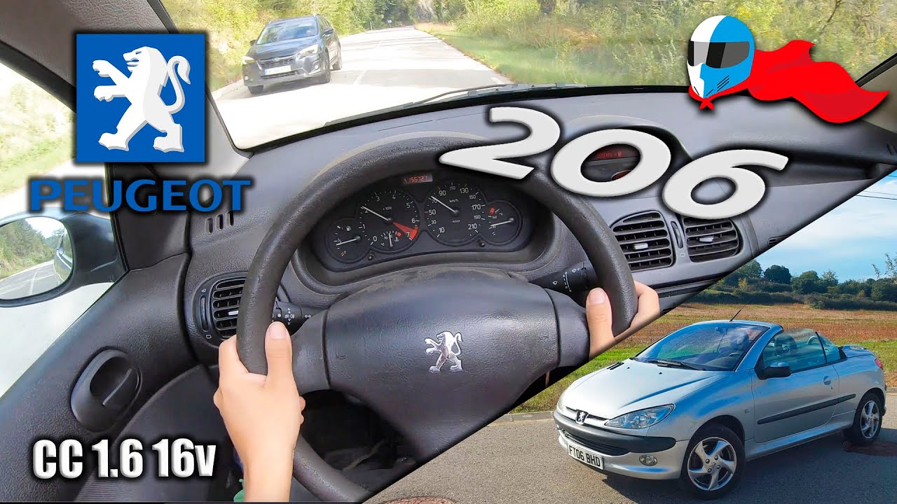 2003 Peugeot 206 CC 1.6 16v (80kW) POV 4K [Test Drive Hero] #143 ACCELERATION, ELASTICITY & DYNAMIC