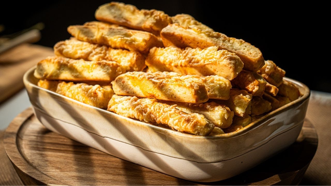 Simple cheese straws recipe made with baking powder, turns out very delicious and crispy