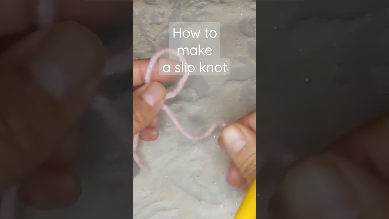 Crochet 101:  How to make a Slip Knot 