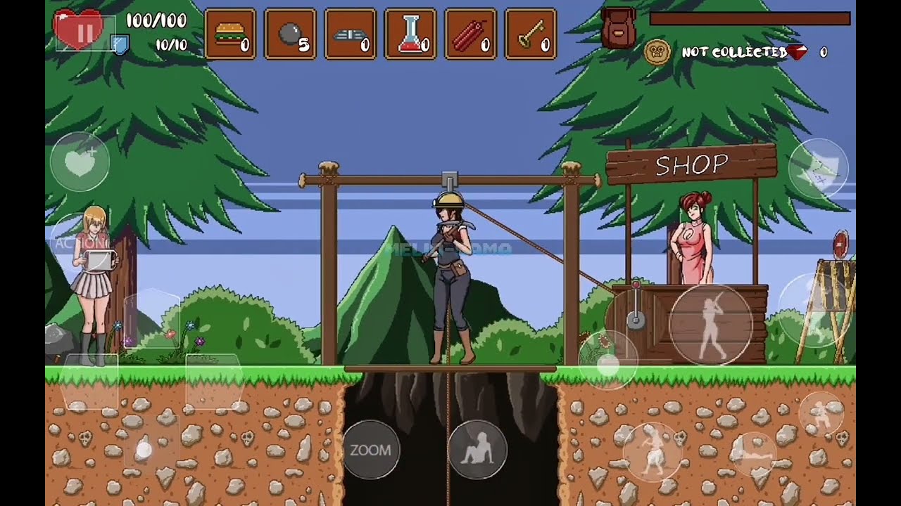 So it’s mining [Game : Hailey's Treasure Adventure] Stage 1-6 MELIO-SAMA GAMEPLAY