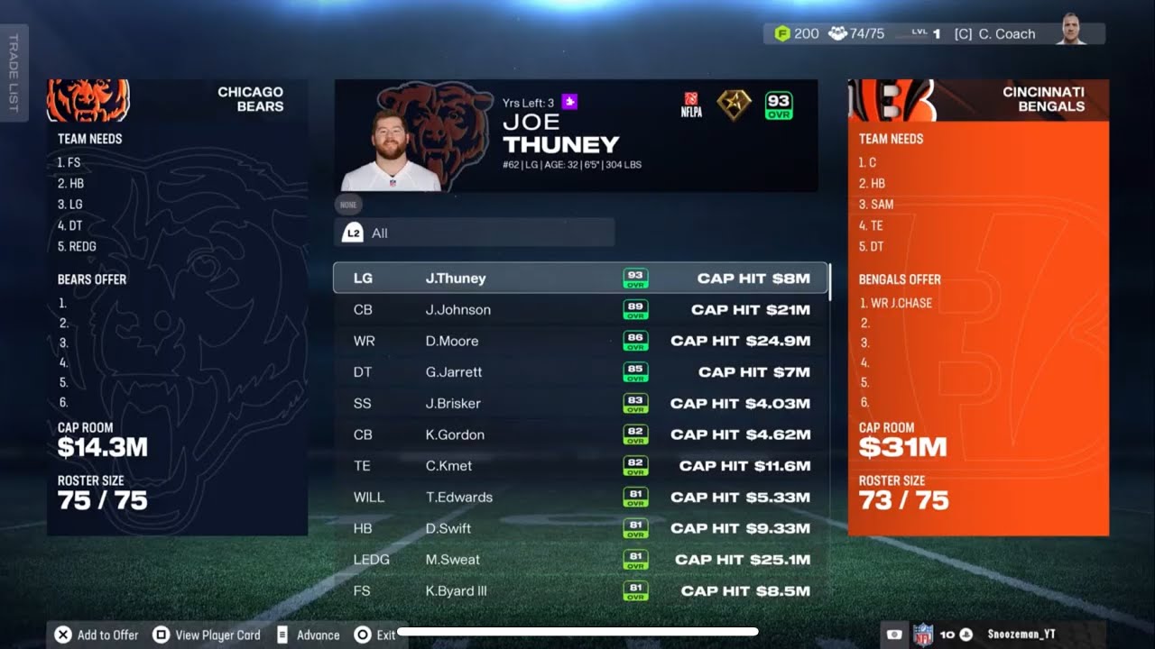 Как совершать сделки в Madden 26