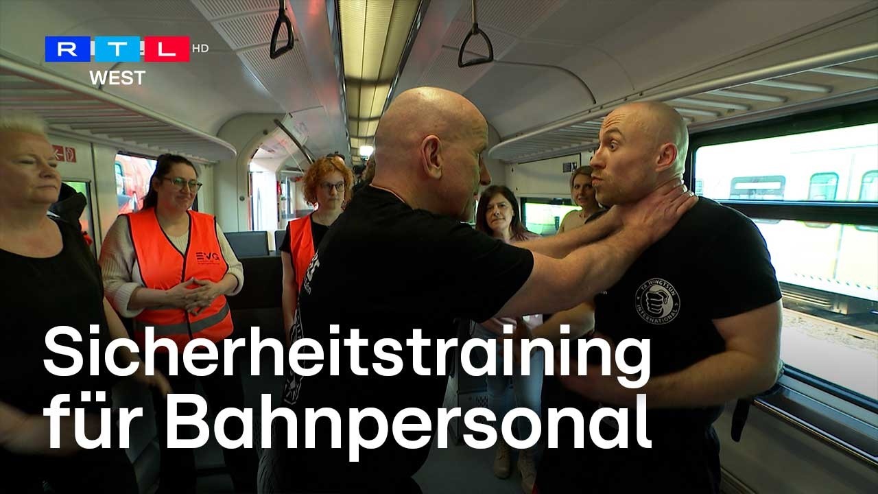 Attacken auf Zug-Mitarbeiter - Sicherheitstraining für Bahnpersonal | RTL WEST