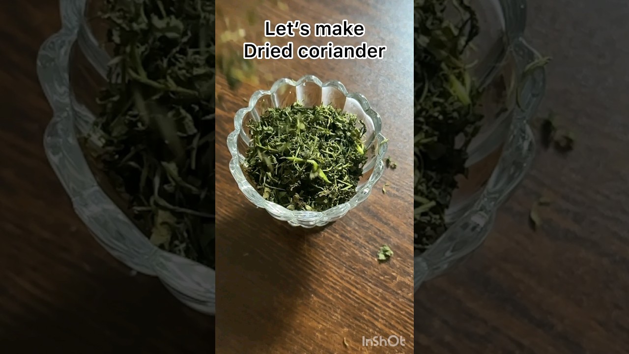 Homemade dried coriander #cooking #dried #explore #corianderleaf #sundry