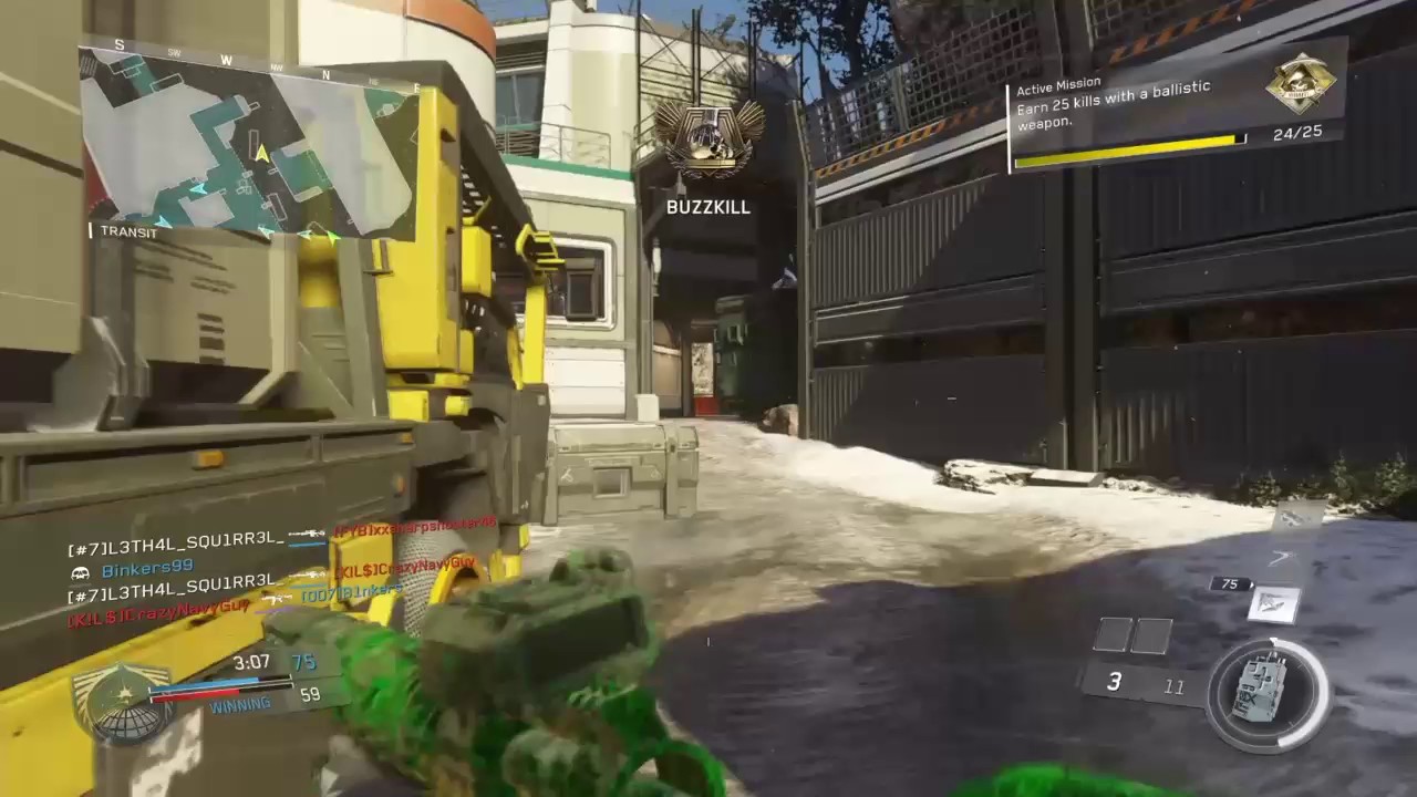 IW: 100% Accuracy, 6 Shots 7 Kills