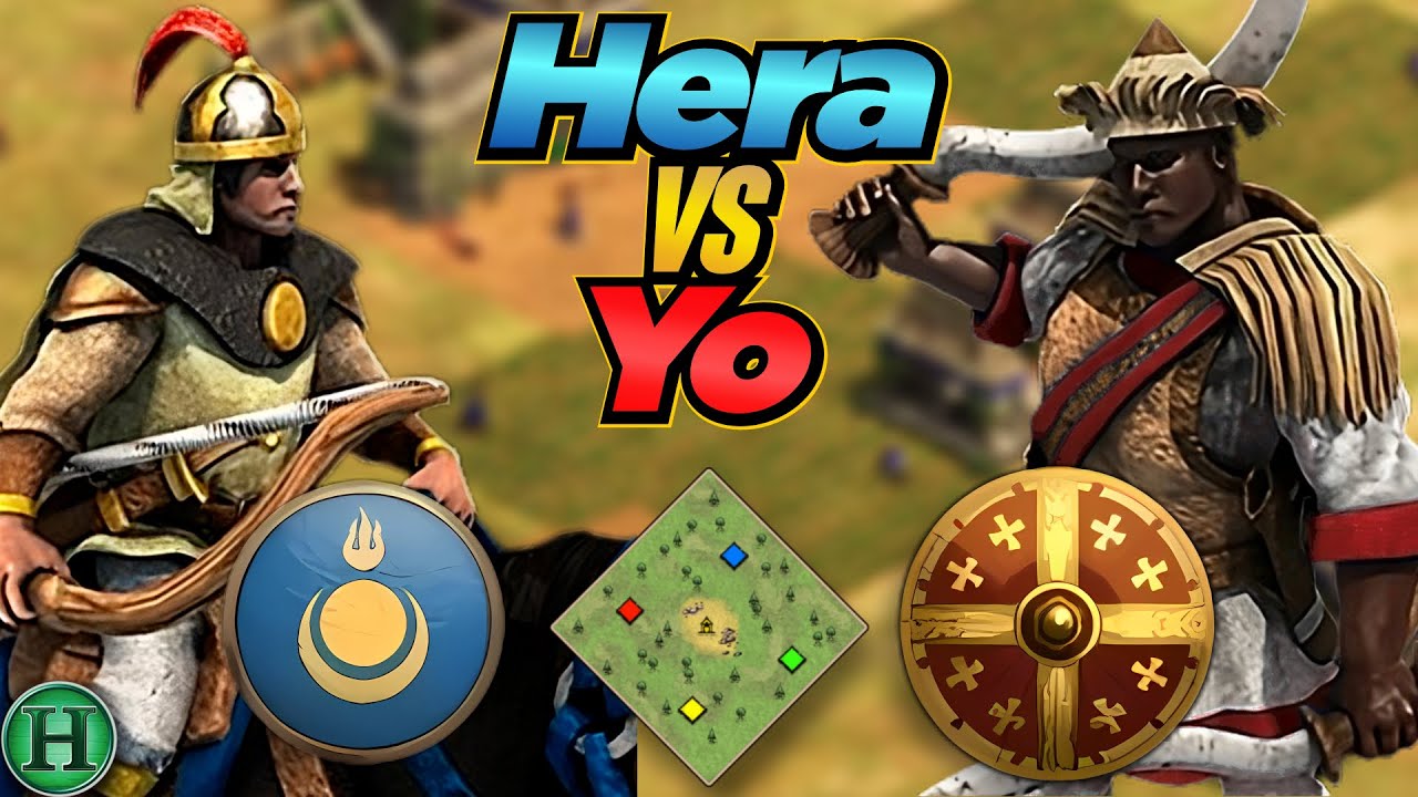 Mongols  vs Ethiopians| 1v1 Arabia | vs Yo | AoE2