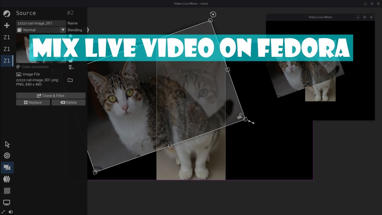 Live Video Mixing on Fedora Linux with Vimix for Beginners