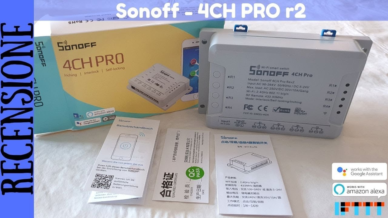 RECENSIONE ITA - Sonoff CH4 PRO r2 🔌💡
