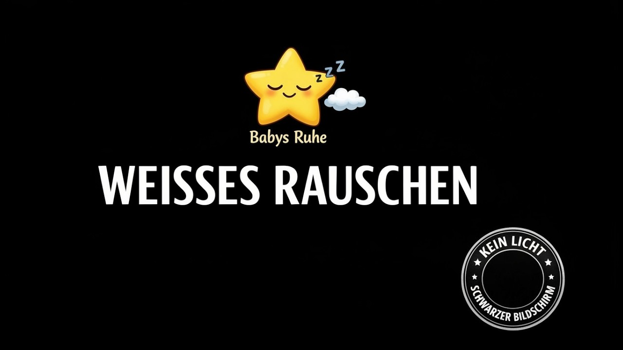 TIEFES WEISSES RAUSCHEN das besonders bei Koliken wirkt [Bass-intensive Frequenzen] | Babys Ruhe
