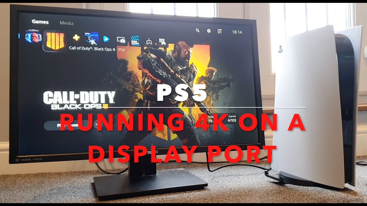 PlayStation 5 работает в разрешении 4K 60 Гц через Display Port