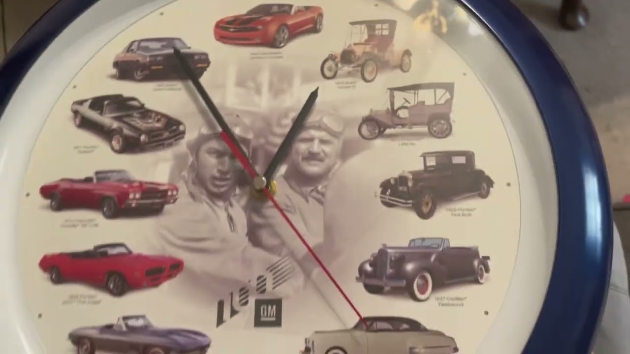 GM 100th Anniversary Car sound clock from 2008