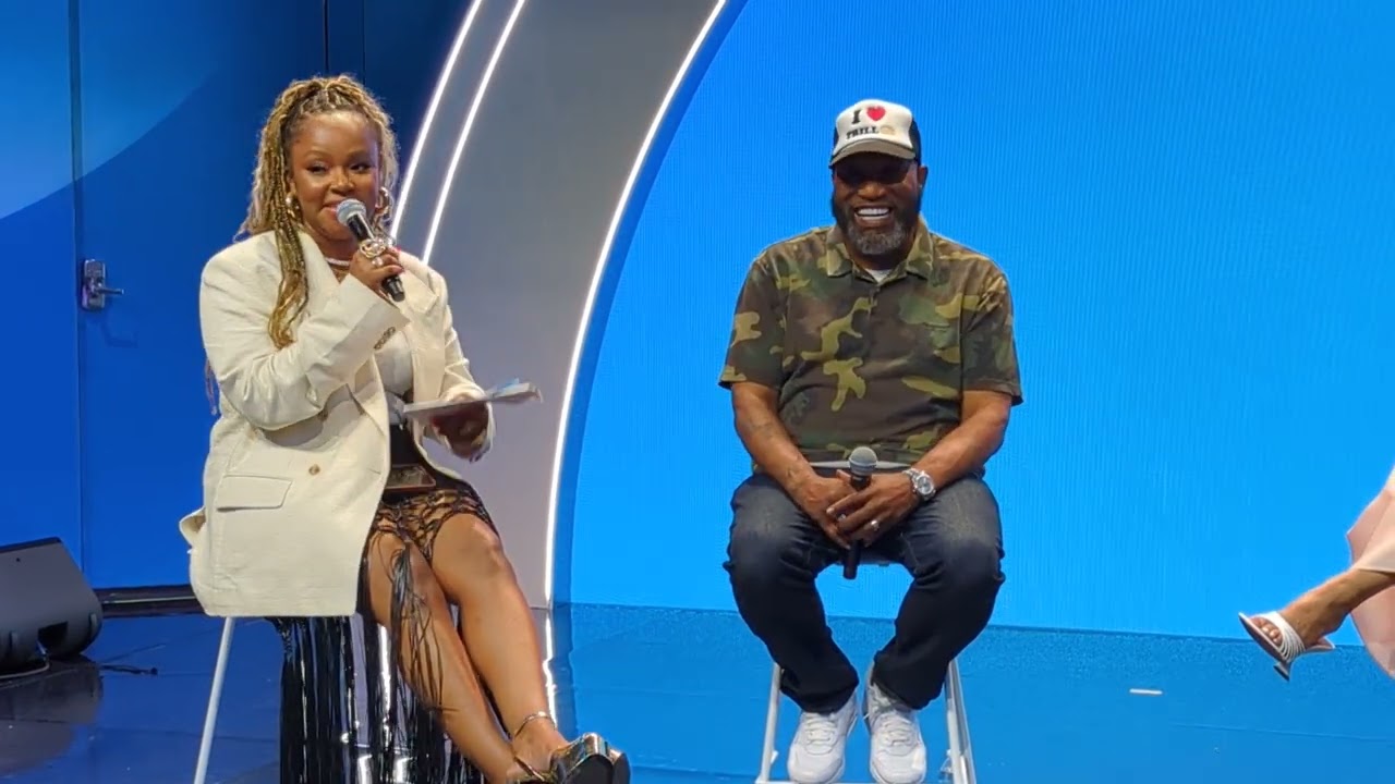 Essence festival 2025 conversation with Bun B,  Crystal Renee Hayslett, and Kofi Siriboe. 