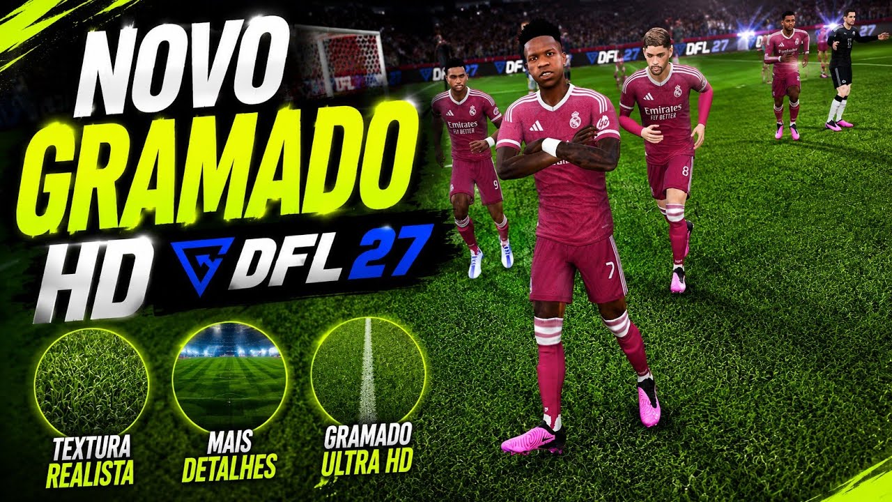 🔥DFL 27 | NOVO GRAMADO REALISTA HD PARA FIFA 16 MOBILE | TUTORIAL DE INSTALA&Ccedil;&Atilde;O 
