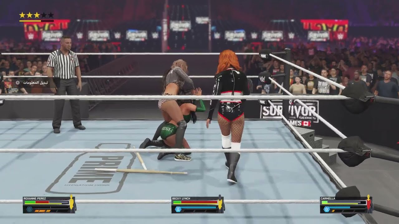 Carmella vs Becky lunch vs roxxine Perez for raw women&rsquo;s champion survivor series wargame