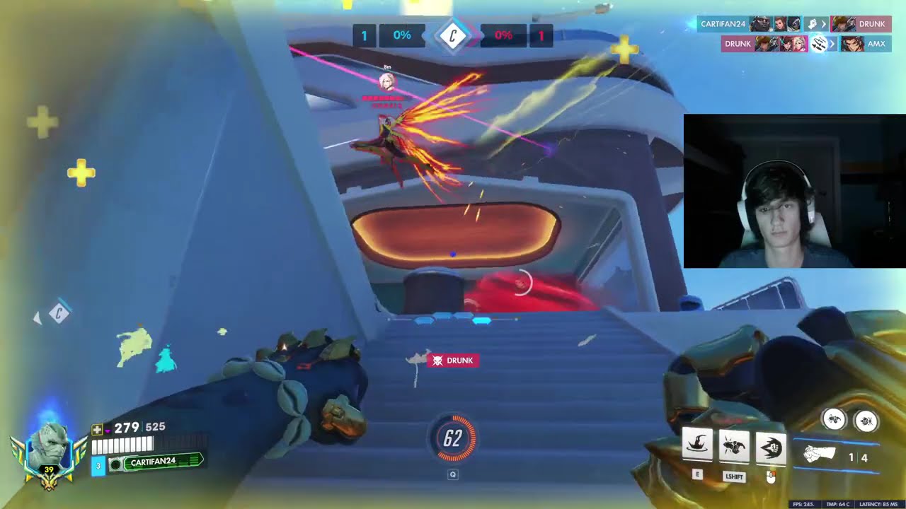 32 ELIMS! Most Dmg Done! Cartifan PRO Doomfist Gameplay Overwatch Season 1