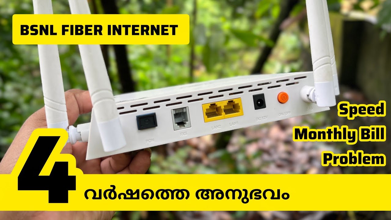 BSNL Fiber internet 4 years user experience 