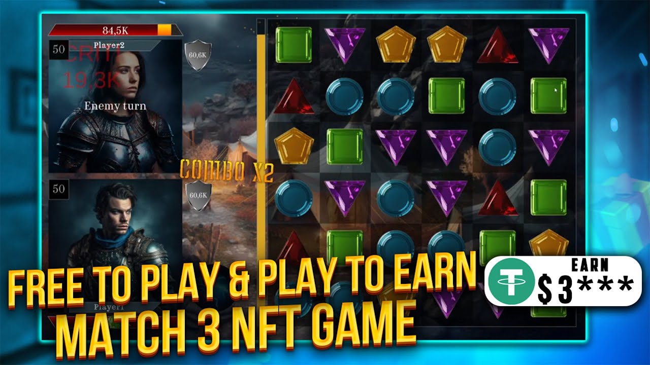 FREE to Play & Play to EARN Casual Match 3 NFT game - how to earn