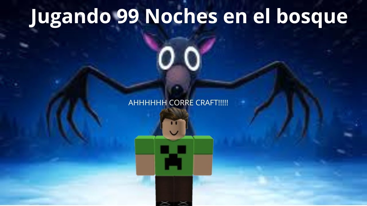 Sobrevive en bosque del siervo y buscando niños y adoptando animales 99 noches en el bloque roblox