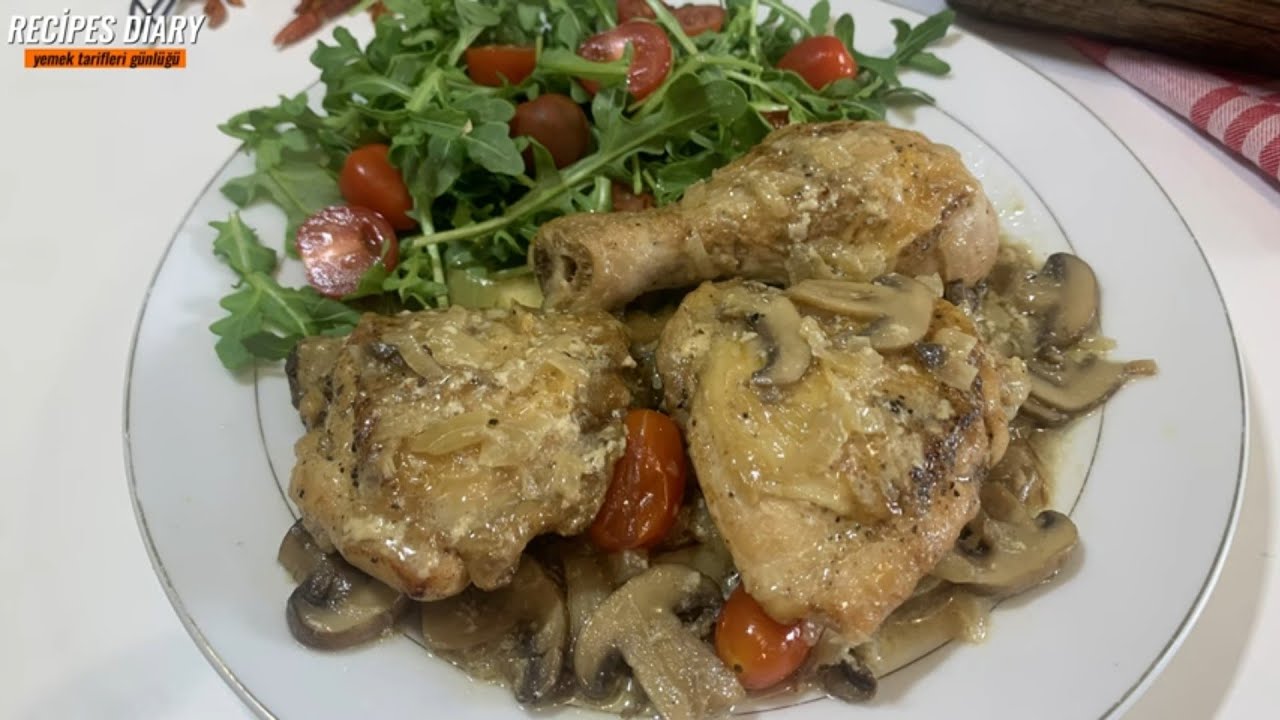 THE MOST DELICIOUS CHICKEN HIP RECIPES (En iyi tavuk but tarifi kremalı mantar soslu )