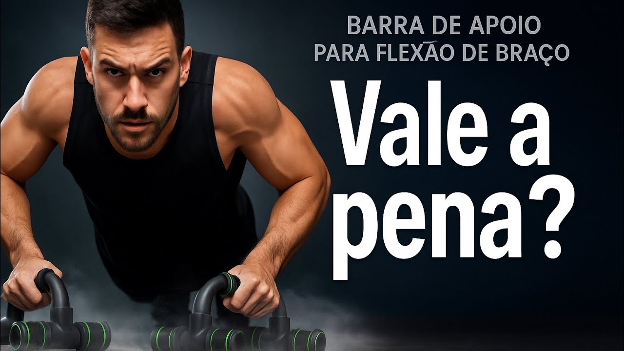 Nunca Mais Faça Flexão no Chão! Barra de Apoio - Paraletes Para Flexão