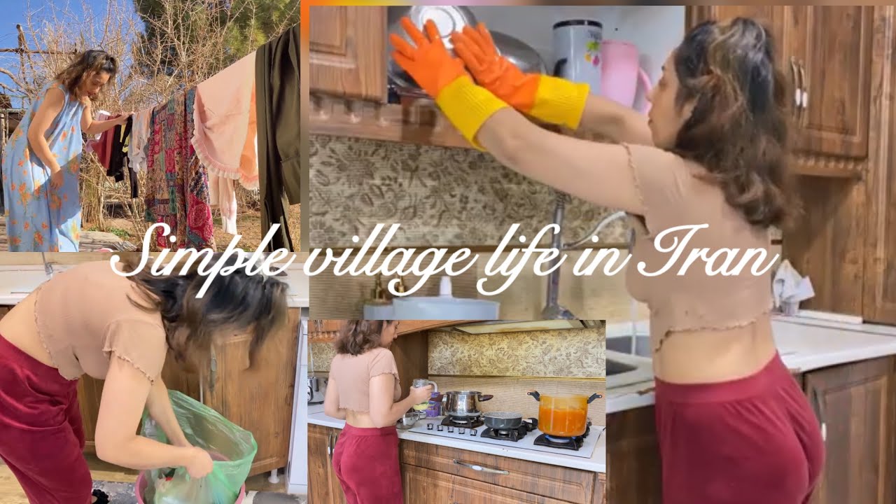 life vlog in Iran | Simple Village Life in Iran | Cleaning at home  | I made lunch. 
