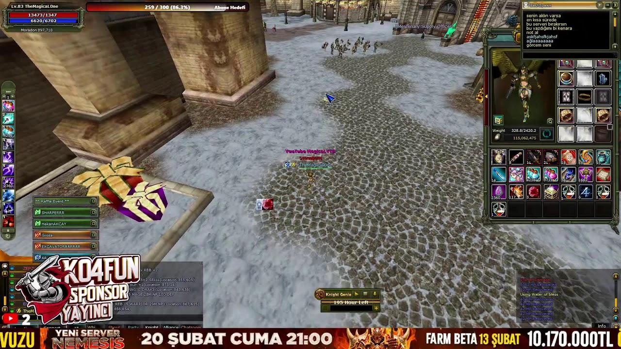 #KO4FUN 🏆  TheMagicaLOne / Mage PK 🔥 Immortal 🔥 #Knight Online PVP #Canlı Yayın