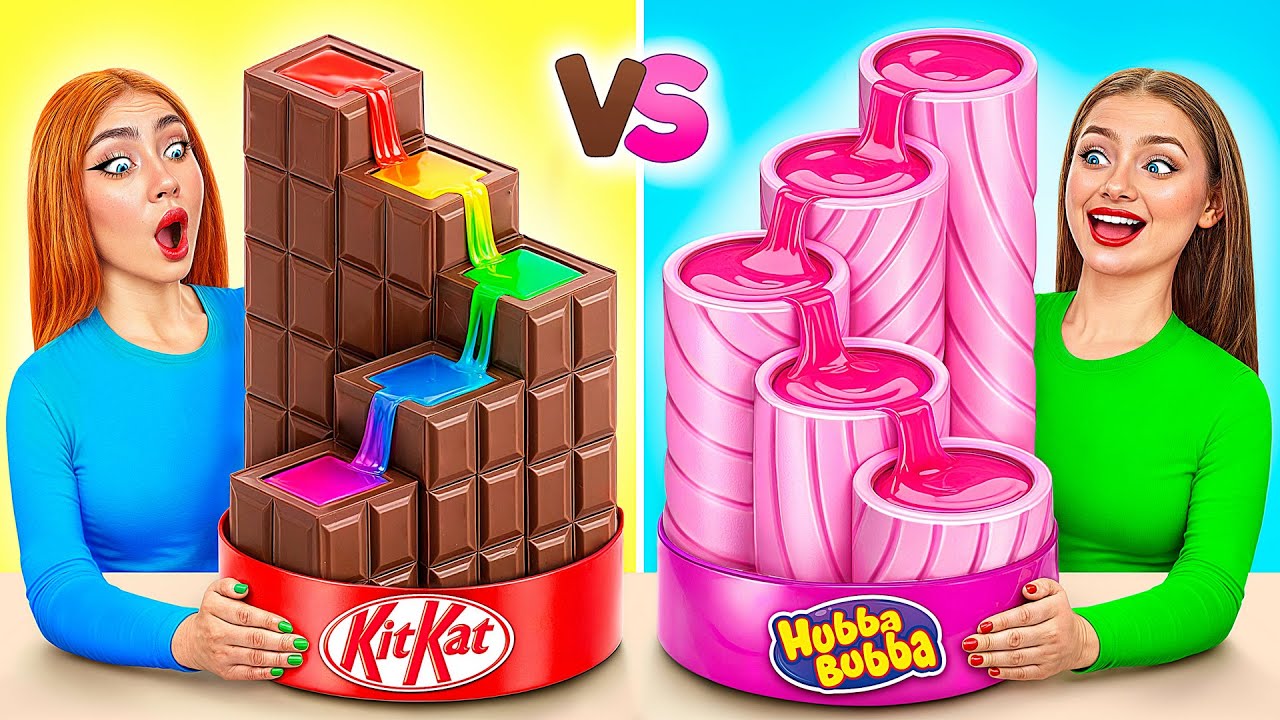 Bubble Gum vs Chocolate Food Challenge | Funny Food Challenges by Choco DO