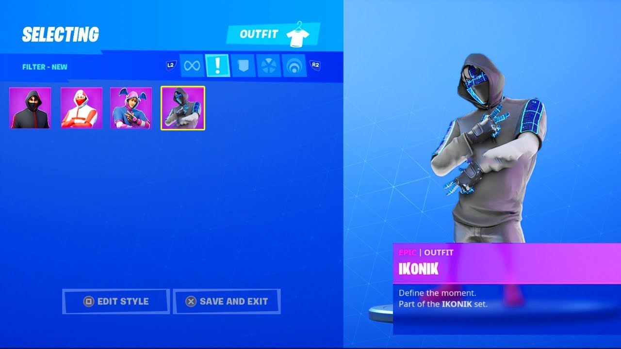 the New FREE IKONIK SKIN STYLES in Fortnite (Ikonik Skin Styles)