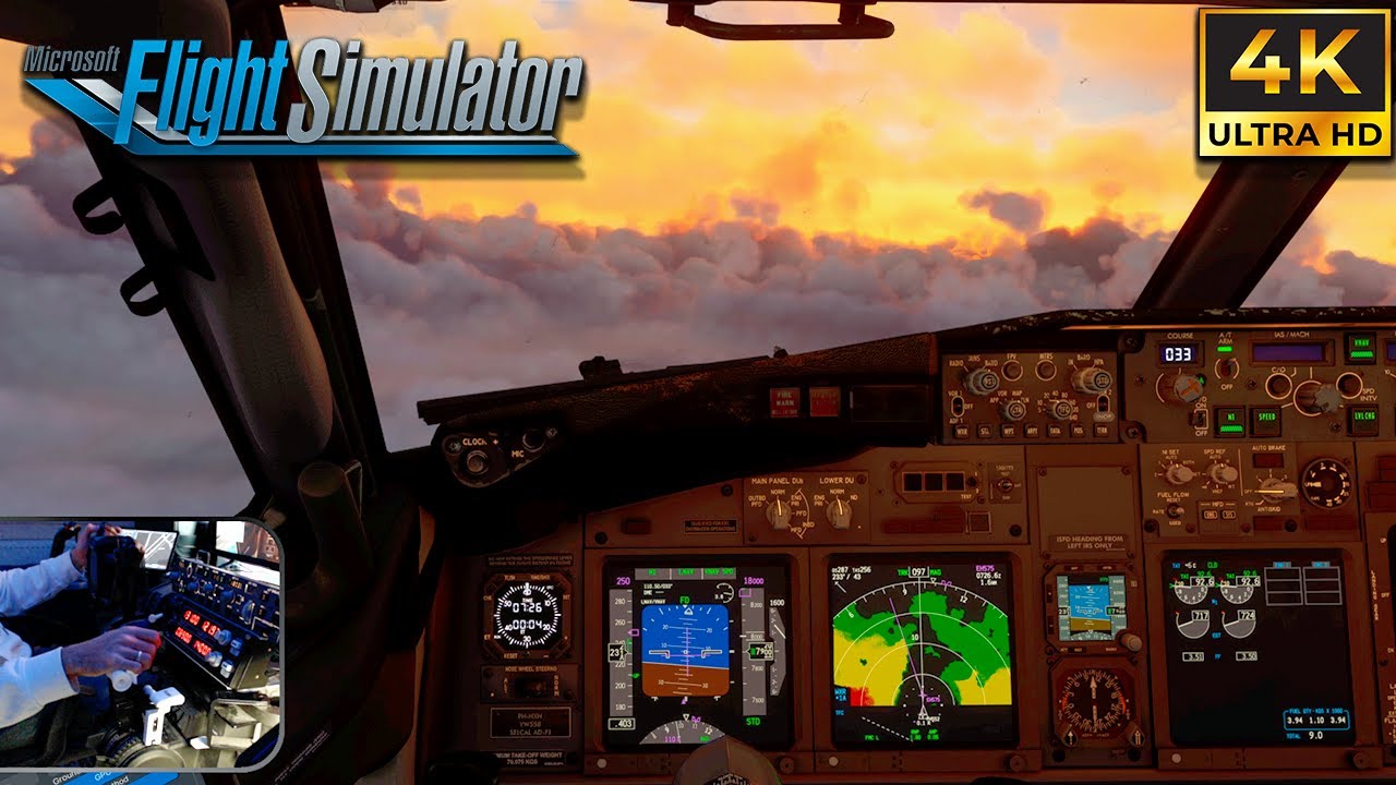 BAD WEATHER! | TURBULENCE | Take Off Eindhoven | Microsoft Flight Simulator 4K | PMDG BOEING 737-800