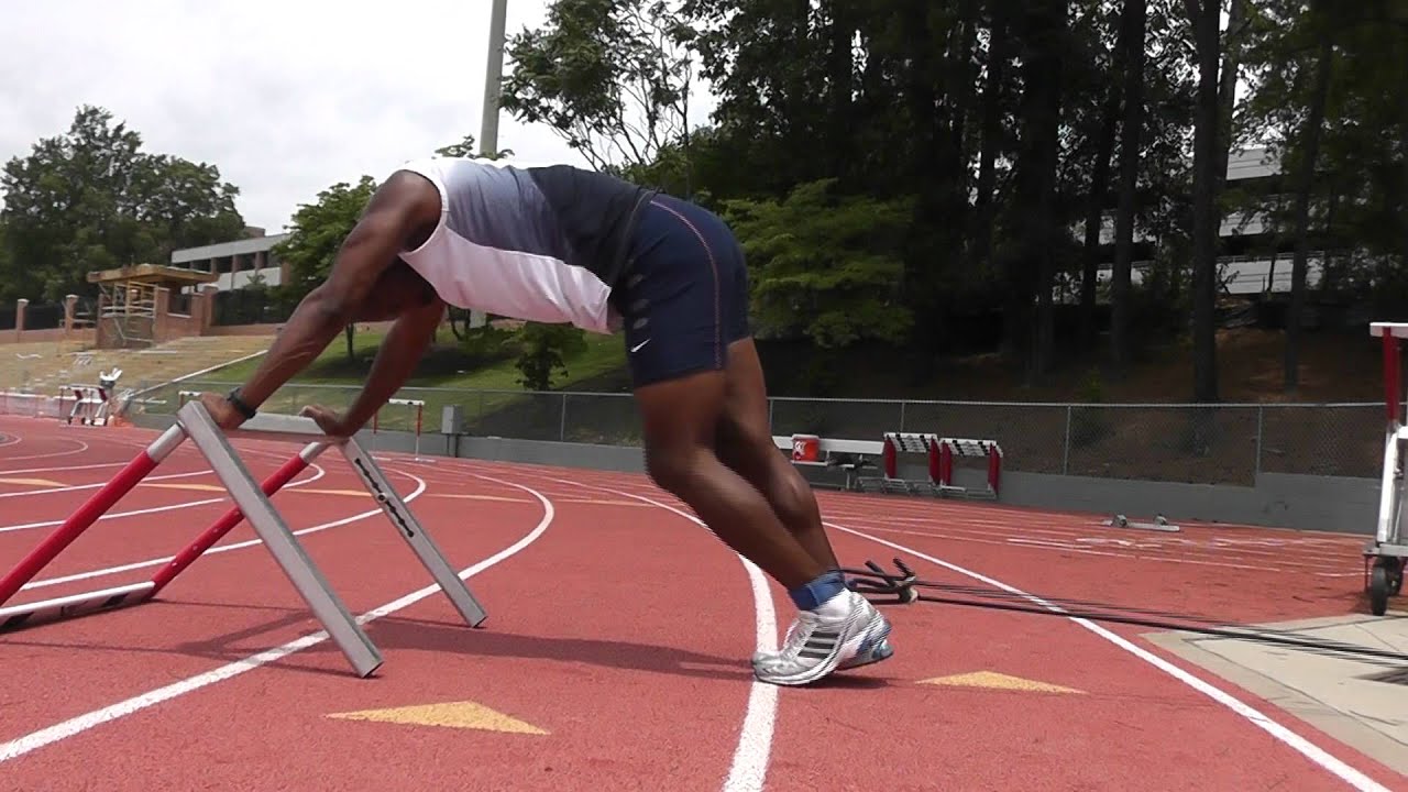 Hurdle Training - Band exercises for trail and lead Legs