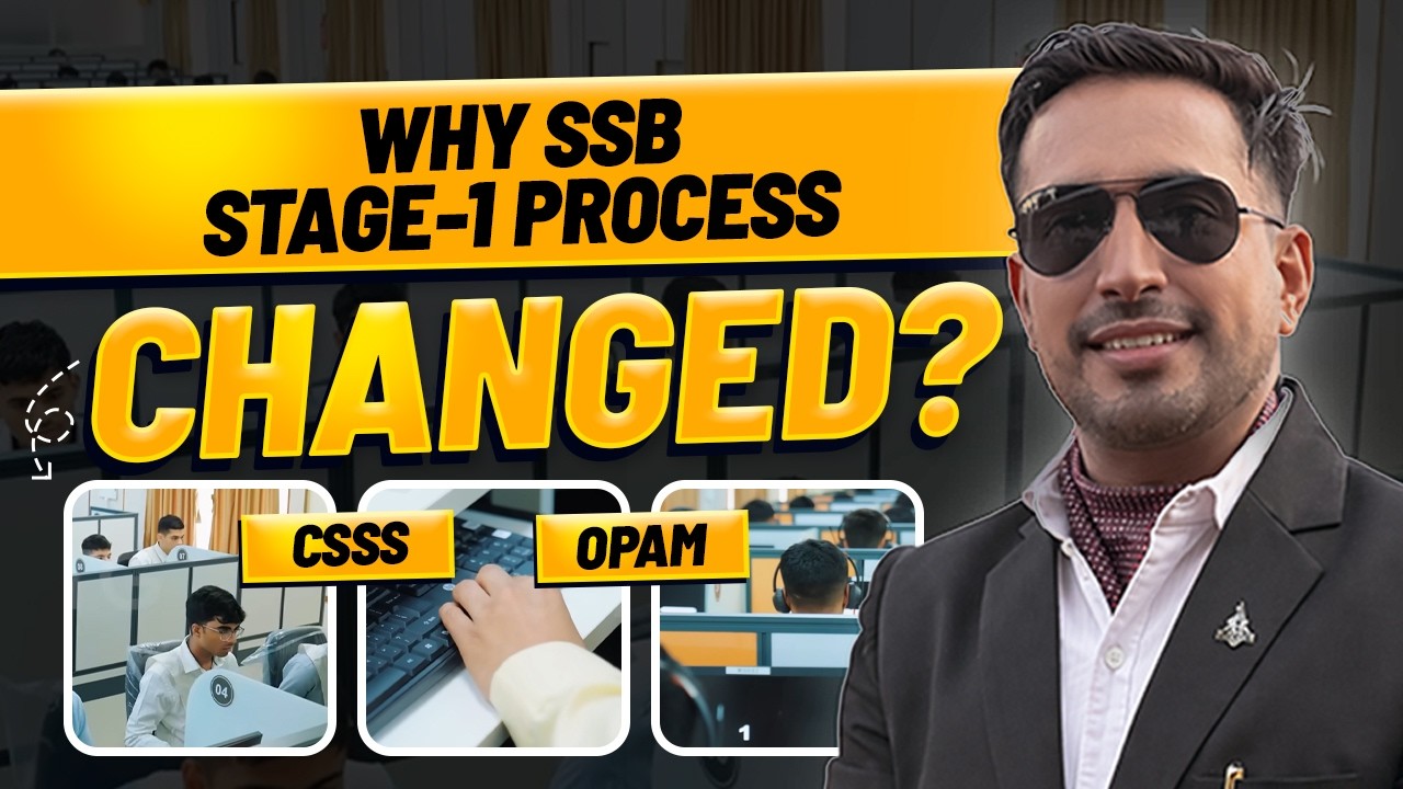 Why SSB Stage-1 Process is Changed | CSSS & OPAM | SSBPsych