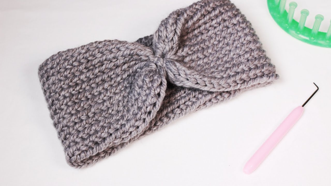 Cómo tejer una cinta / diadema básica con telar (Súper fácil - principiantes) - Tutorial DIY
