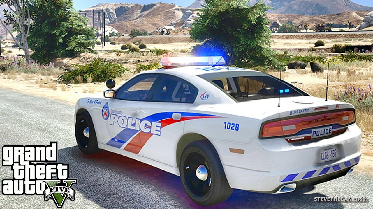 GTA 5 MODS LSPDFR 861 - CHARGER PATROL!!! (GTA 5 REAL LIFE PC MOD)