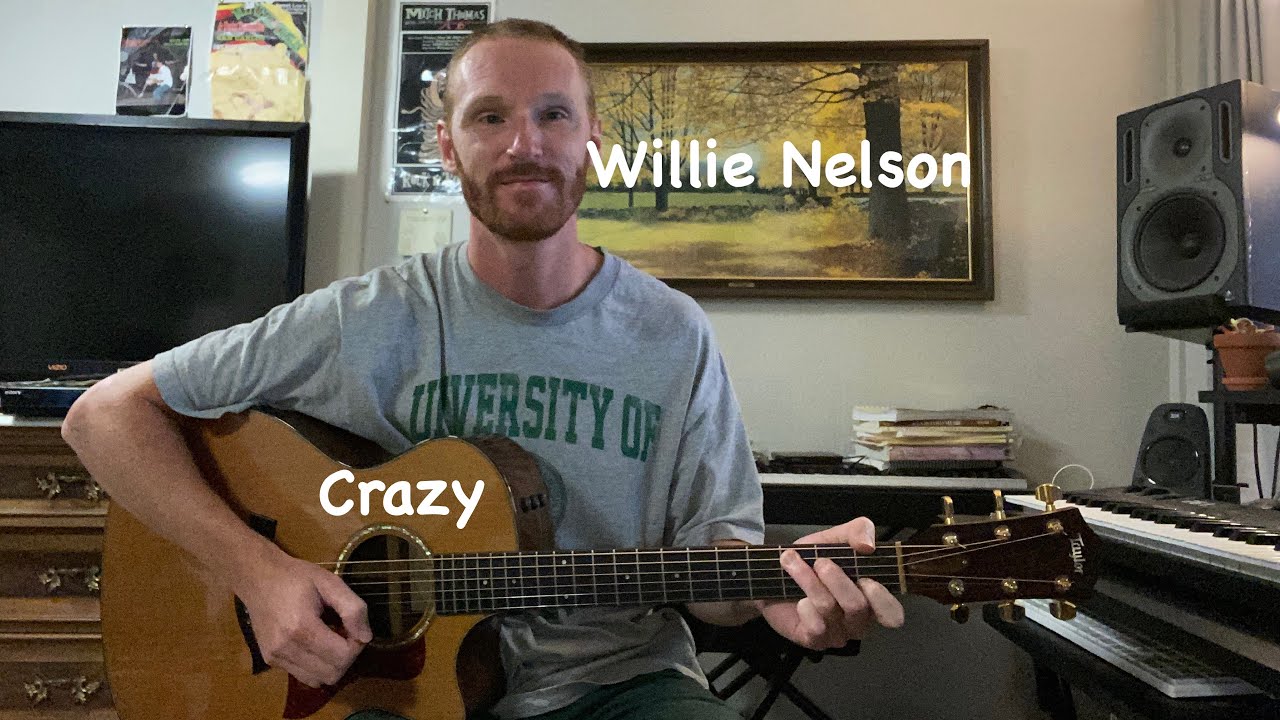 Willie Nelson - Crazy Guitar Lesson - Intro, Verse, and Chorus