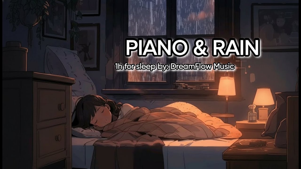 Relaxing Piano Music with Gentle Rain Sounds | Deep Sleep, Stress Relief & Calm Mind