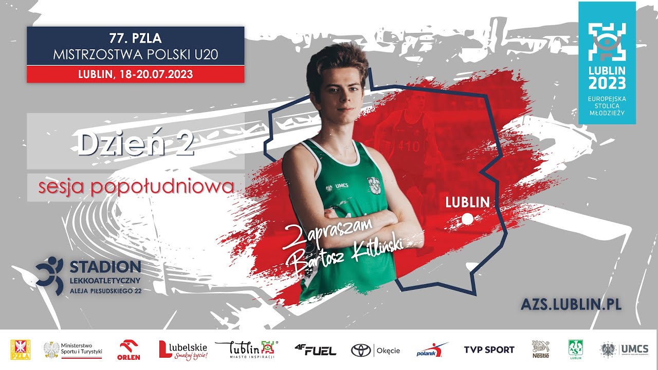 77. PZLA MISTRZOSTWA POLSKI U20 - Dzień II - sesja popołudniowa cz. 2