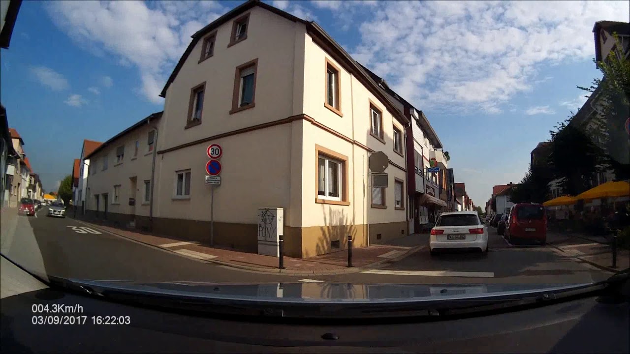 Ortdurchfahrt im Ried/HP: Bürstadt (Nord rein, Süd raus)