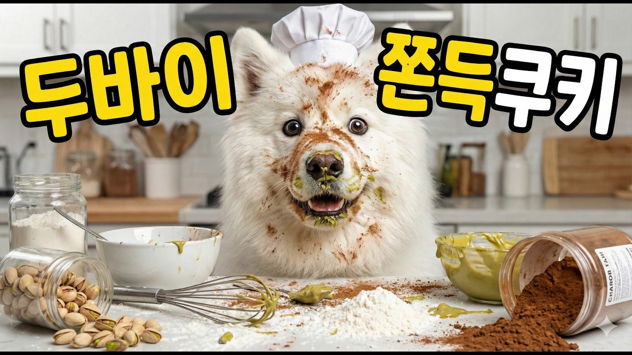 요즘 난리 난 '두바이 초콜릿 쿠키', 뭉치가 도전해봐써요! (결과는??😅)