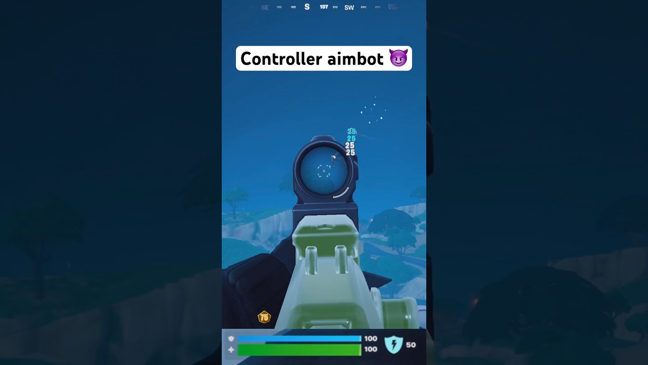 Настройки аимбота на контроллере 😈 #fortnite #fortniteclips #hacker #aimbot