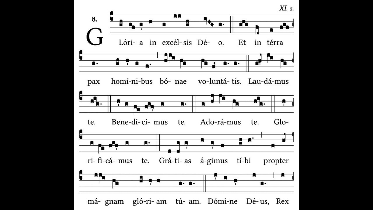 Gloria III (Mass III - Kyrie Deus Sempiterne) original tone