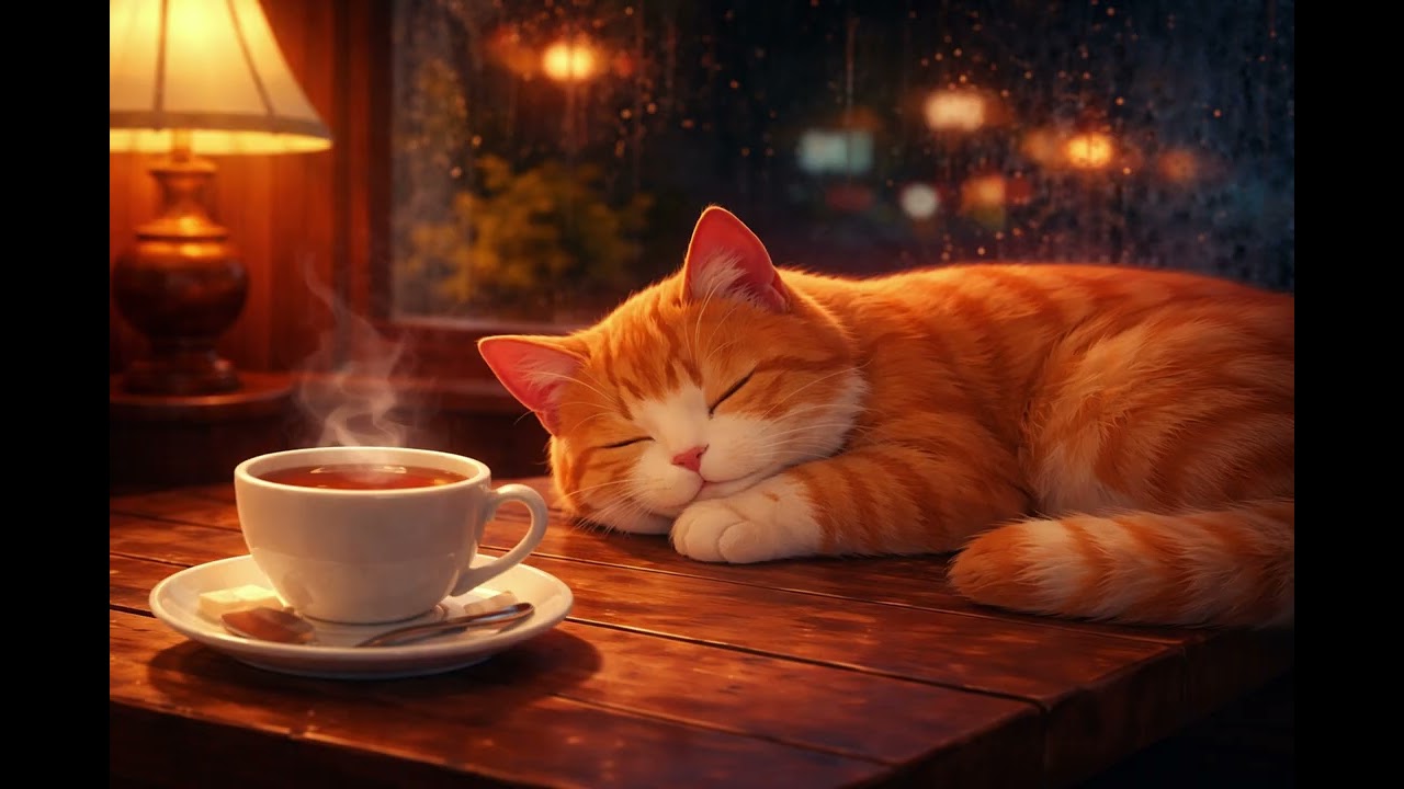 Cozy Cat Sleep Music 🐱☕