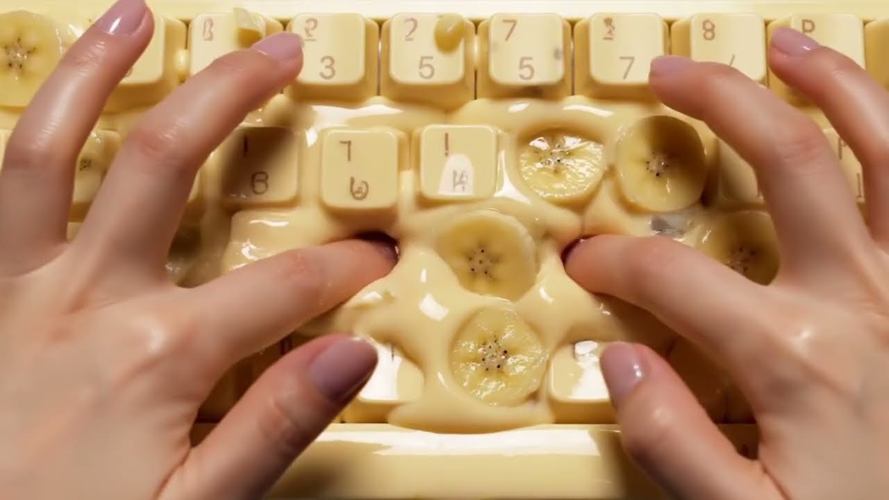 This Keyboard Is Made of Fruit… Listen to the Sounds 🍓 ASMR